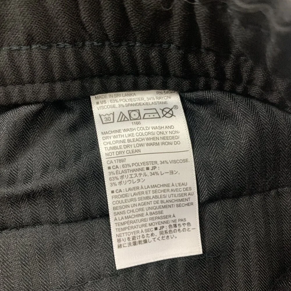 Banana‎ Republic Black Trousers 30x32 Slim Fit Career Stretch Dressy